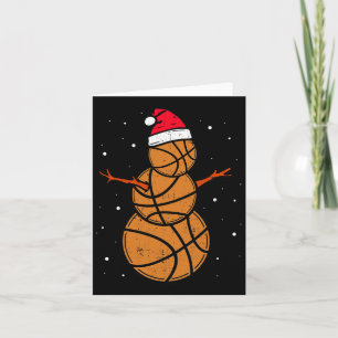 Basketboll för Boys Girls jul Snögubbe Kort