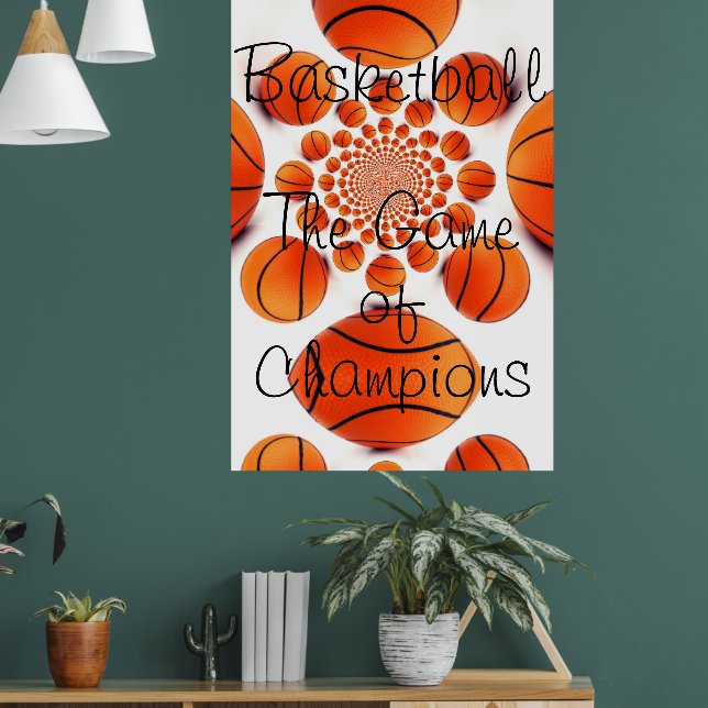 Basketboll för Champions spel Poster (Vardagsrum 1)