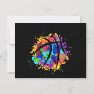 Basketboll för Coola med vintage för Basketboll fö Julkort