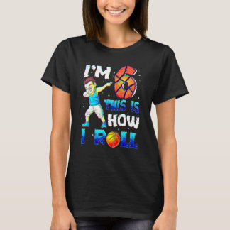 Basketboll för födelsedagstjud i 6e, fyra sex år g t shirt