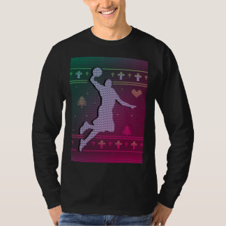 Basketboll för jul t shirt