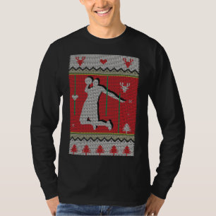 Basketboll för jul t shirt