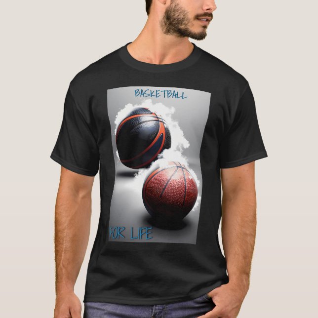 Basketboll för livet t shirt (Framsida)