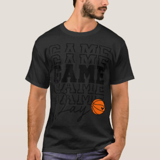Basketboll för matchdag för ungdom t shirt