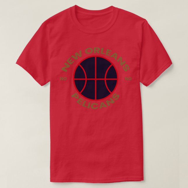 Basketboll för pelikans TShirt T Shirt (Design framsida)