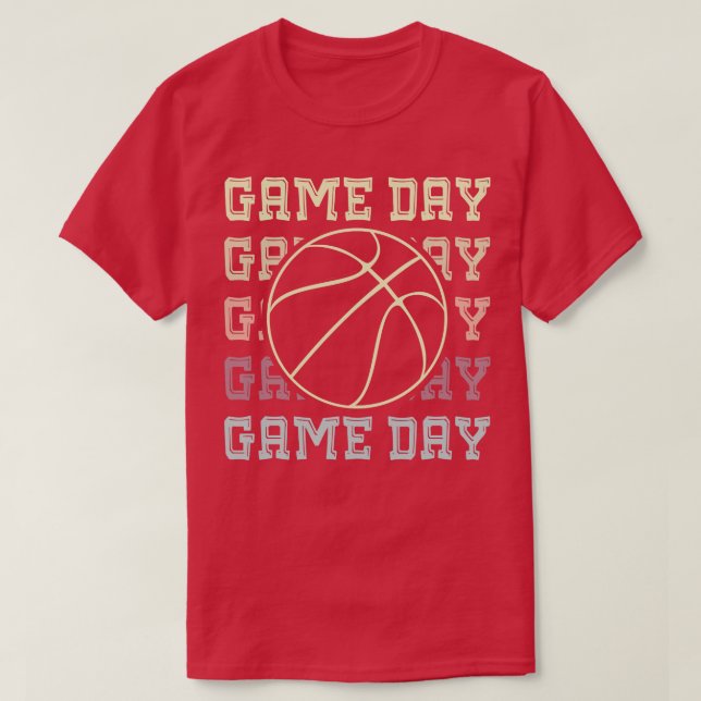 Basketboll för spel t shirt (Design framsida)