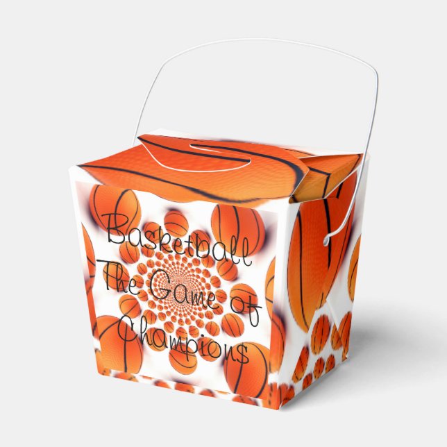 Basketboll för spelet på Champions favoritbox Presentaskar (Framsidan Sidan)