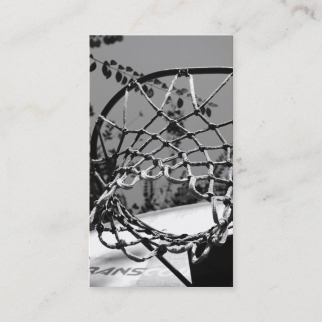 Basketboll förtjänar visitkortar visitkort (Framsida)