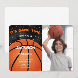 Basketboll - fotoinbjudan inbjudningar
