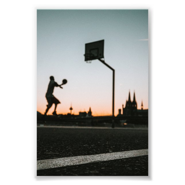 Basketboll Fototryck (Framsidan)