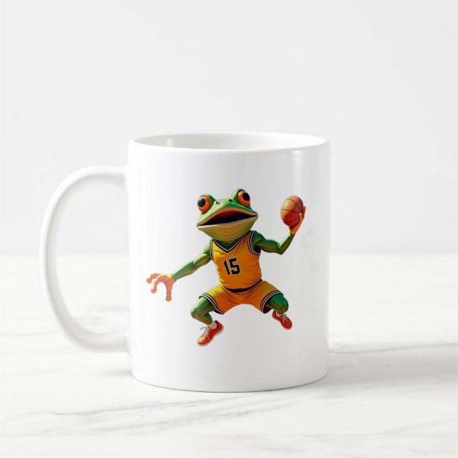 Basketboll Frog höger hand mugg (Vänster)