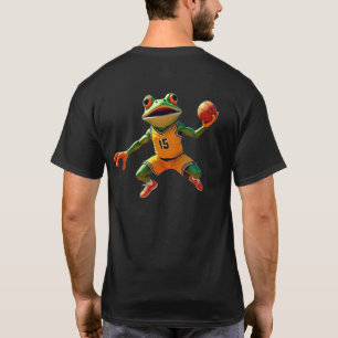 Basketboll Frog manar Black T-shirt back