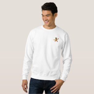 Basketboll Frog manar white sweatshirfig Lång Ärmad Tröja