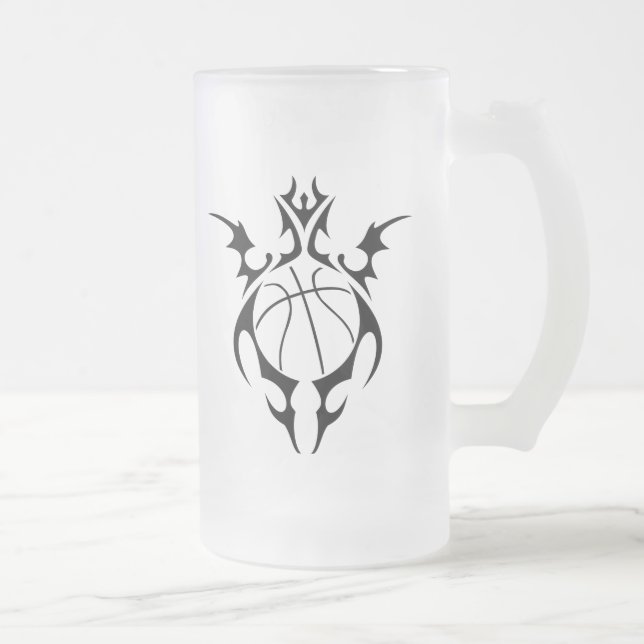 Basketboll. Frostat Ölglas (Höger)