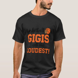 Basketboll Gigi Mormor Gigi För En Basketbollsspel T Shirt