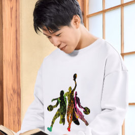 Basketboll graffiti Silhouette basketbollspelare T Shirt