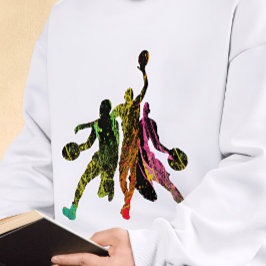 Basketboll graffiti Silhouette basketbollspelare T Shirt