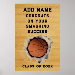 Basketboll Gratulerar Poster