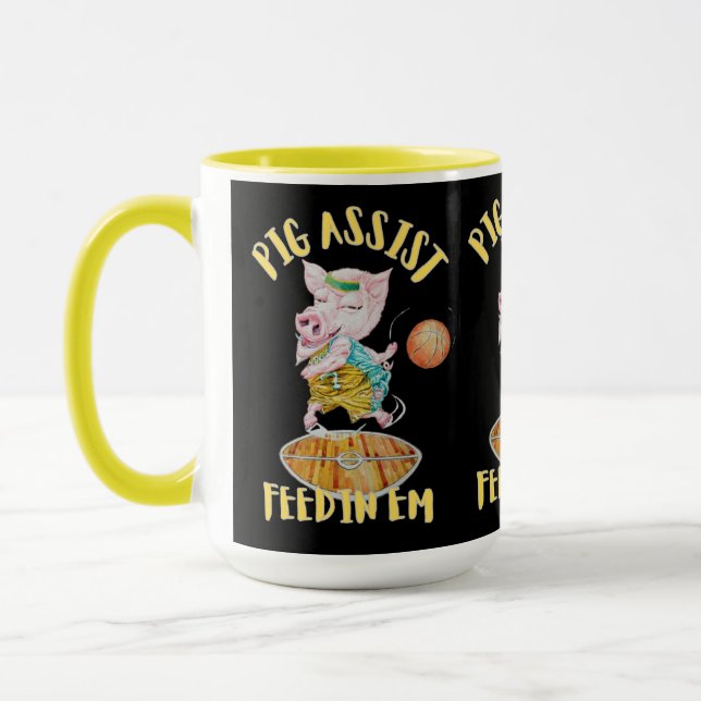 BASKETBOLL GRIS ASSIST MUG  MUGG (Vänster)