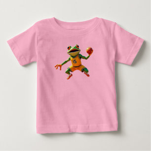 Basketboll Groda baby rosa skjorta T Shirt