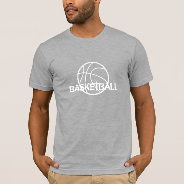 Basketboll - grov grafik T-Shirt (Framsida)