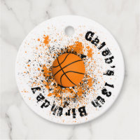 Basketboll Grunge  Fläck Orange Svart Party