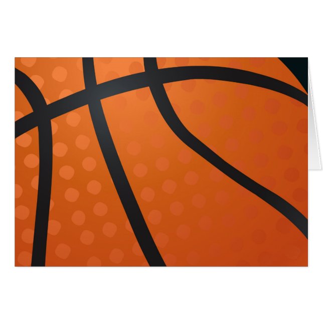 Basketboll Hälsningskort (Framsidan Horizontal)