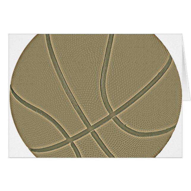 Basketboll Hälsningskort (Framsidan Horizontal)