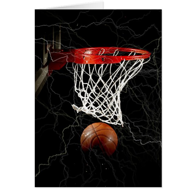 Basketboll Hälsningskort (Framsidan)
