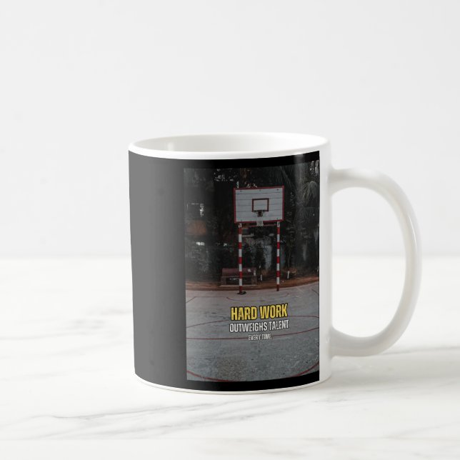 Basketboll - hård arbetsmobilitetsoffert kaffemugg (Höger)