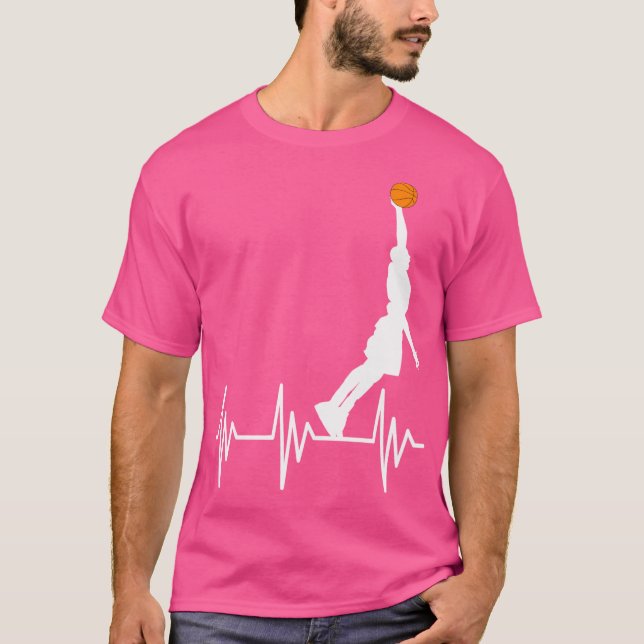 Basketboll Heartslag Dunk Graphic Manar Women Kids T Shirt (Framsida)