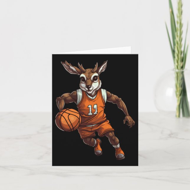 Basketboll Hjort  Kort (Framsida)