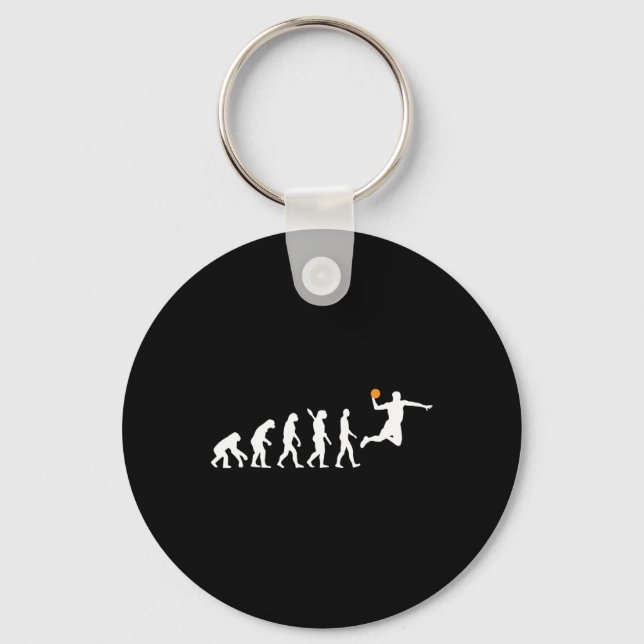 Basketboll - Human Evolution Darwin Nyckelring (Framsida)