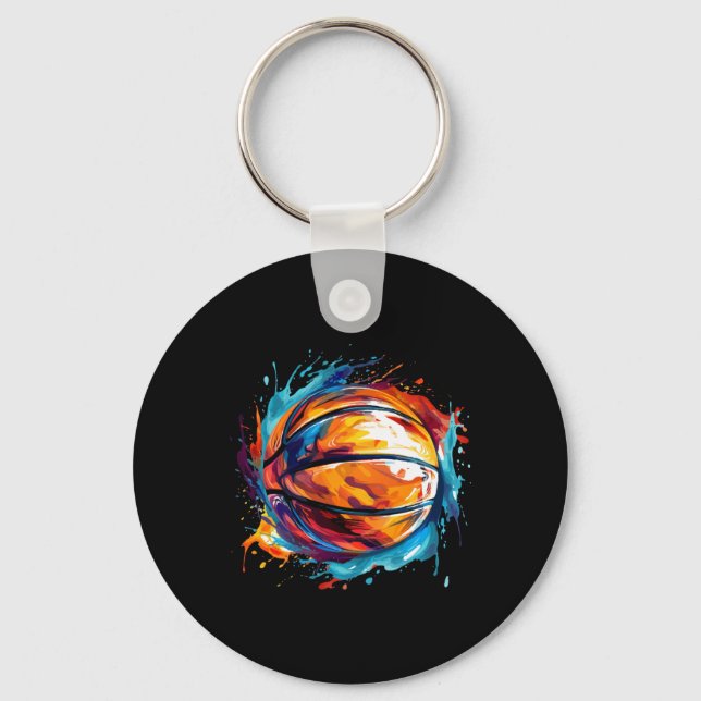 Basketboll i artikel 1 nyckelring (Framsida)