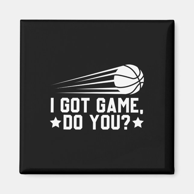 Basketboll I Har Game Do You Magnet (Framsidan)