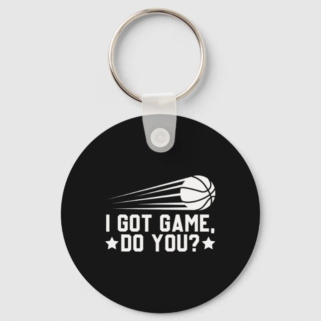 Basketboll I Har Game Do You Nyckelring (Framsida)
