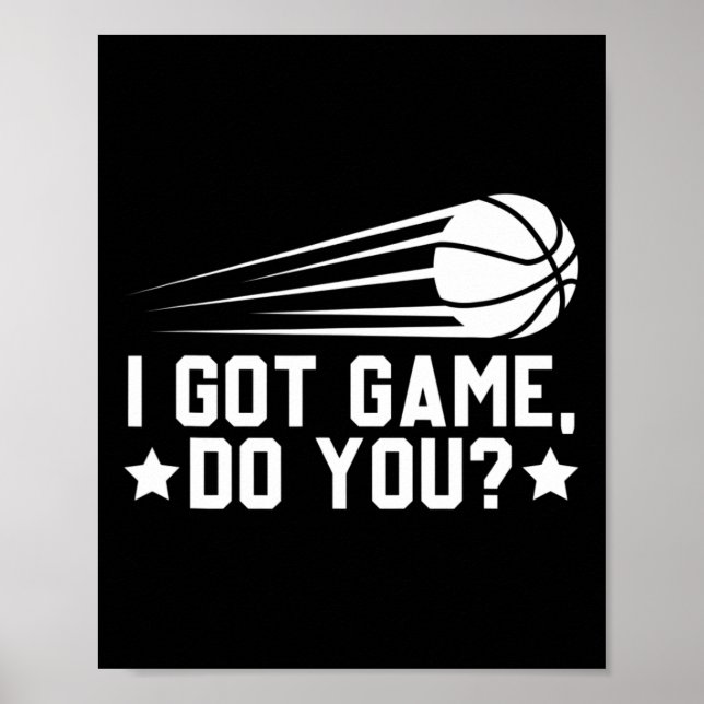Basketboll I Har Game Do You Poster (Framsidan)