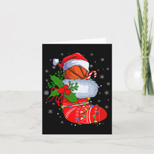 Basketboll i julklapp Santa Basketba Kort