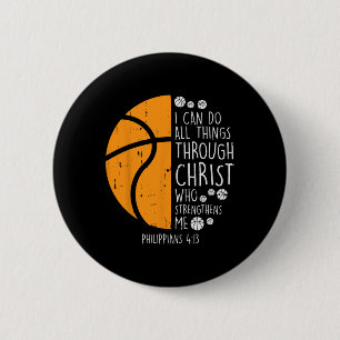 Basketboll i kan göra sak Bible Verse Jesus G Knapp