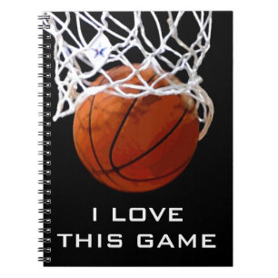 Basketboll i Kärlek den här bärbara speldatorn Anteckningsbok Med Spiral