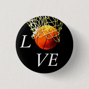 Basketboll I Kärlek Knapp