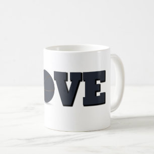 Basketboll i kärlek med blå boll kaffemugg