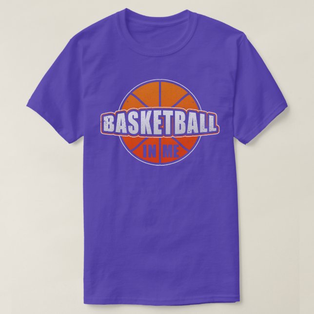 Basketboll i min Basketball Player-tränare T Shirt (Design framsida)