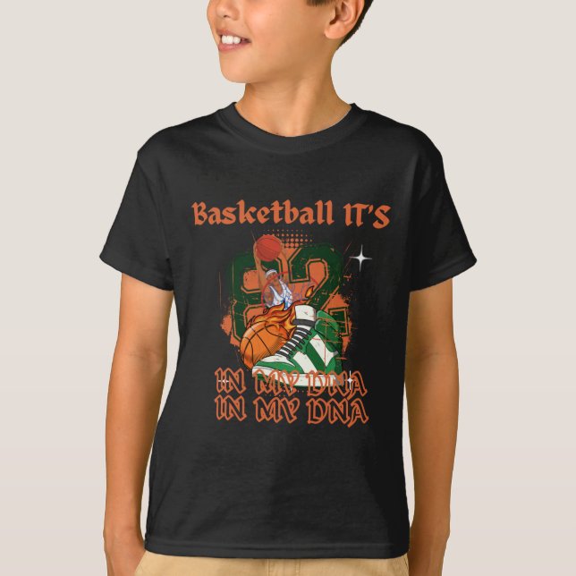 Basketboll i min DNA T Shirt (Framsida)