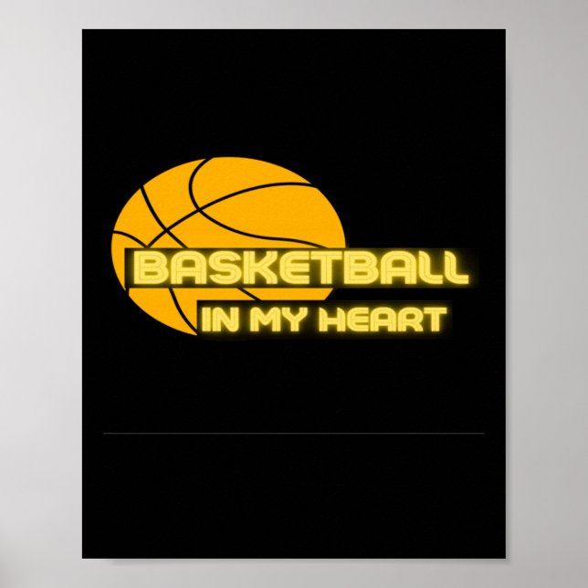 Basketboll i mitt hjärta - roligt S. Poster (Framsidan)