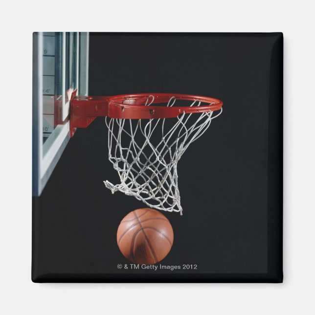 Basketboll i Ring Magnet (Framsidan)
