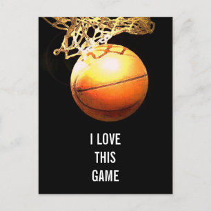 Basketboll - Idrottsillustration Vykort