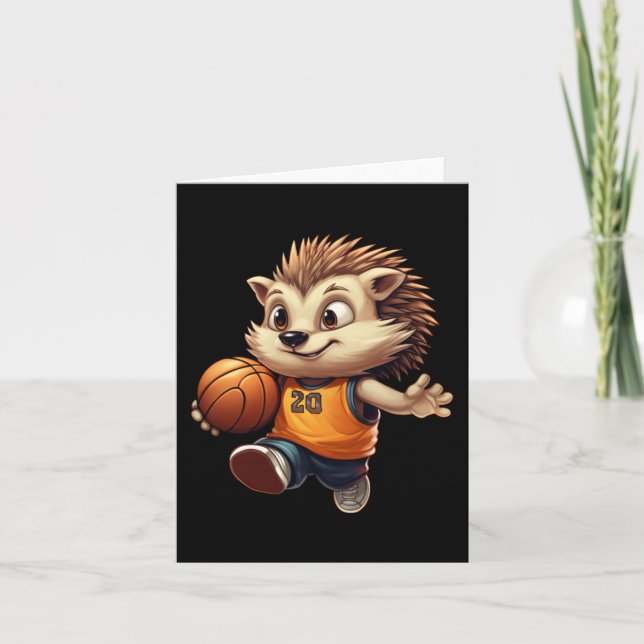 Basketboll Igelkott 1  Kort (Framsida)