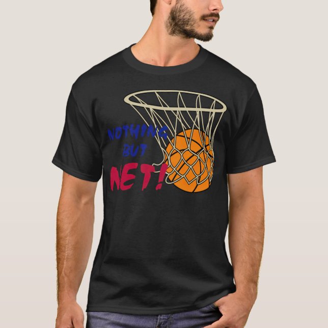 Basketboll inget annat än basket 90-talets basketb t shirt (Framsida)