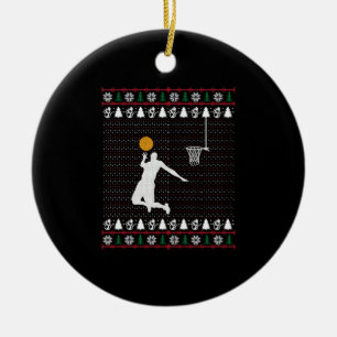 Basketboll jul julgransprydnad keramik